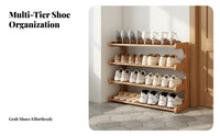 Sturdy and Long-Lasting Multi-Layer Shoe Rack Space Saving Narrow Shoe Storage Unit Stable Structure Large Capacity for Apartment Dwellers, Homeowners, Entryway, Hallway, Dorm Room, Bedroom