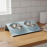 Tilted Cat Bowl Detachable Bowls Double Pet Bowl Easy to Clean Tilted Pet Feeder for Kittens, Small Dogs