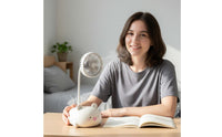 Portable and Compact Cartoon Creature Table Fan Quiet Operation Cute Creature Desk Fan Strong Airflow for Children, Office