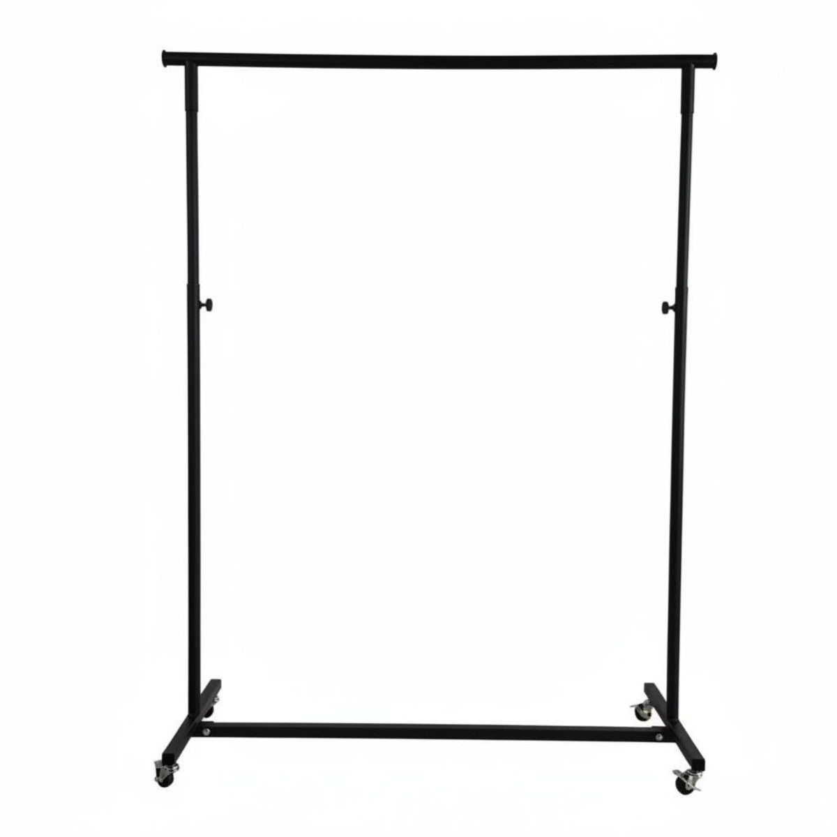 Folding Garment Rack, Adjustable Height Iron Display Stand, Mobile Clothes Hanging Rack for Street Stall, Night Market