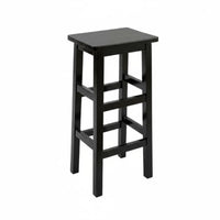 Solid Structure Backless Square-Top Seat Long-Lasting Construction Backless Counter Stool Footrest Bar Chair Versatile Design for Restaurant Owners, Homeowners, Adults, Cafe, Dining Room, Kitchen, Gameroom