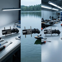 RC Boat Jet Thruster with Backward Pump 26 Mm Water-Jet Propulsion Unit with Steering Servo Frame High-Speed for Hobbyists