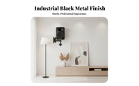 360° Rotation Wall Mount Speaker Bracket All-Metal Construction Wall Speaker Mount Easy Installation for DJs, Home Theater Enthusiasts, Stage, Karaoke Bar, Club