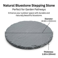 Grey Stone Landscaper Stepping Stones Border Outdoor Garden Pathway Pavers, High Strength Waterproof Stone for Home or Garden