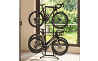 Adjustable Hanging Cycle Rack Indoor Bike Floor Parking Rack Heavy Duty Cycle Parking Stand Space-Saving for Cyclists, Commuters, Garage, Home, Apartment