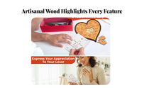 Engraved Heart Fit-Together Decorative Piece Includes Greeting Card Keepsake Game Heartfelt Notes Sentimental Gift for Significant Others
