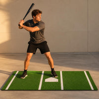 Portable Pitching Practice Mat Long-Lasting Baseball Pitching Mat Roll up Sports Gear for Players, Beginners