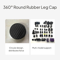 Rubber Ladder Feet Caps, Anti-Slip, Durable, Black