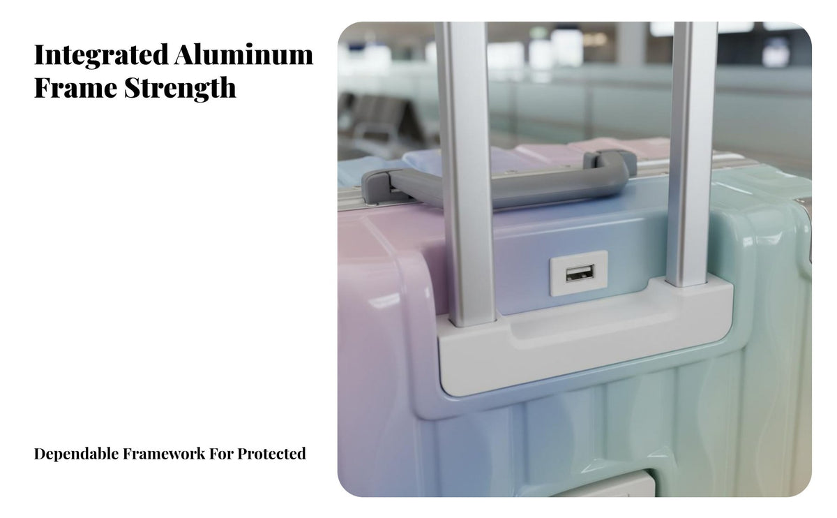 Rainbow Gradient Design Multifunctional Hard-Shell Suitcase Hardshell Body Hardside Carry-on Wheels Luggage Internal Organizer for Travelers, Vacationers, Frequent Flyers, Vacations, Studying Abroad, Weekend Getaways, Airports