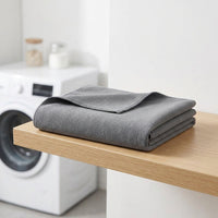 Black Microfibre Cloth and Microfiber Towel for Glass, Water-Only Cleaning Cloth for Mirrors and Furniture, Patterned Texture, 40x50cm