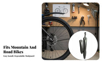 Front and Rear Mudguard Set Easy Installation Mountain Bike Mudguard Wide Coverage Mountain Bike Mud Flaps for Commuters, Wet Conditions, Trail Riding