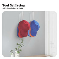 2 Pieces Hat Rack Minimalist Design Acrylic Hat Rack Versatile Mounting