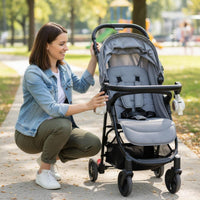 Anti-Fall Stroller Bumper Bar Safety Umbrella Stroller Safety Bar Foldable Universal Fit for Infants