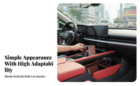 Foldable Central Console Lower Storage Box Tailored Vehicle Interior Accessory Non-Destructive Installation Car Organizer Large Capacity for Drivers, Daily Commute, Long-Distance Travels