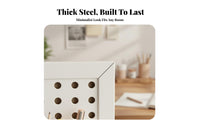 Metal Pegboard Panel Kit Space-Saving Metal Pegboard Modular Engineered Wall Mounted Organizer Panel for Hobbyists, Students, Home Office, Study Room