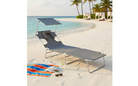 Detachable Pillow Folding Cot Bed Foldable Design Folding Chaise Lounge Breathable Material Portable Sleeping Cot Heavy Duty for Poolside