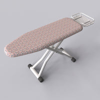 Padded Standing Ironing Board Space-Saving Ironing Board with Tray Compact Stable for Laundry Room, Apartment, Home