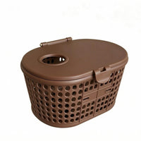 Rear Scooter Basket Molded Plastic Scooter Storage Box Fitted Lid Perforated