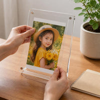 Acrylic Magnetic Photo Frame for 3-inch Instax Photos and Small Cards