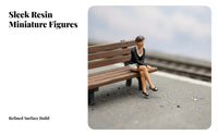 1:87 Sand Table Figure Collectible 1:64 Scale Miniature People Resin People Model High Intricate Miniature Resin Character