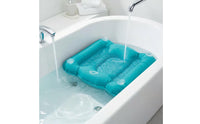 Bathtub Booster Pad Shimmery Finish Inflatable Bath Seat Water-Fillable Bath Mat Non-Slip Bathroom Accessory for Heated Bath