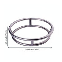 Heat Resistant Stainless Steel Pot Stand Anti Scald Double Layer Trivet Stable Support