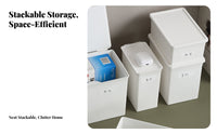 Compartment Container with Dividers transparent Design Lidded Compartment organizer