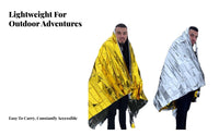 Lightweight Space Blanket Compact & Portable Mylar Emergency Blanket Waterproof for Preppers, Primary Responders, Outdoor, Camping, Hiking