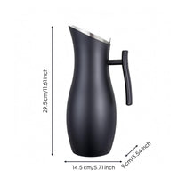 Stainless Metal Water Pitcher 2,000 Ml Side Handle Pitcher Single-Piece Drinkware