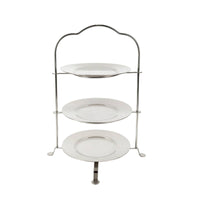 Dessert Display Stand with 3 Tiers Three-Tier silverTier Dessert Stand Freestanding for Hosts