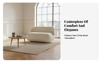 French design fluffyShaped Settee space-saving Size Loveseat Sofa Plush Cushions Small Couch Deep Seat for Apartment Dwellers, Young Adults, Bfromique Owners, Bedroom, Lounge Area, Office