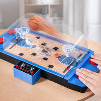 Desktop Basketball Game Parent-Child Interactive Tabletop Basketball Game Portable 2 Player Against Toy for Kids, Family, Party, Office Desk