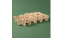 10 Pieces Maple Violin Bridge Notched Feet Maple wood bridges Wooden Music Accessory