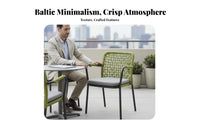 4 Pieces Nordic & design 4-Piece Chat Set Woven Design Loveseat, 2 Chairs, and Table Set weather-resistant Outdoor Furniture Thick pads for Business Owners, residents, Families, Balcony, Garden, rearyard, waterfront area