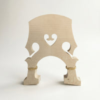Double Bass Bridge Carved Upright Bass Bridge Instrument Unfinished Arched for Luthiers