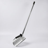 Stainless Steel Perforated Sand Shovel Rust-Proof Sand Sifting Shovel Heavy Duty Long-Lasting for Metal Detectorists, Treasure Hunters, Beachcombers, Beach, Gold Panning