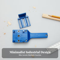 ABS Plastic Handheld Doweling Jig Portable Straight Hole Drilling Easy To Use for Cabinet Makers, Furniture Making, Workshop, Garage
