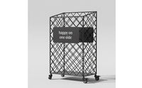 Exercise Mat Storage Basket Space-Saving Exercise Mat Holder Basket Vertical Metal Workout Equipment Organizer for Yogis