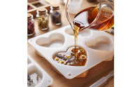 4 Pieces Epoxy Resin cast Set for DIY Art Coasters Making Shiny Coaster Cast with Hanging Hole Glossy Epoxy for Hobbyists