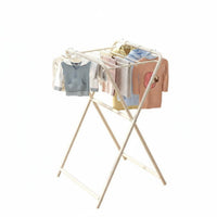 Foldable Heated Airer Space Saving Clothes Rack Floor-Standing Electric Heating for Apartment Dwellers, Homemakers, Small Spaces