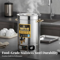 Large Capacity Electric Hot Water Container Fast Heating Electric Hot Water Urn Adjustable Temperature Control Insulated Tea Dispenser Automatic Shut-Deactivated for Event Organizers, Restaurant Employees, Hotel Buffet, Restaurants, Events, Churches