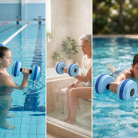 EVA Water Dumbbell Buoyant Water Dumbbell Joint Friendly Aquatic Dumbbells for Seniors