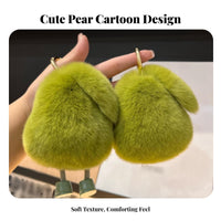 Cute Design Cartoon Fruit Charm Funny Gift Fruit Soft Ie Keychain Super Soft Material for Students, Teenagers, Backpacks, Backpack, Car Keys