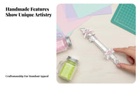 Fortunate Clover Theme Embellished Box Cutter Cute Design Mini Retractable Cutter Social Media Look Craft Cutter Handmade Decoration for Journaling Enthusiasts, Detachableice Workers, Scrapbooking, School Projects, Unpacking, Unboxing Packages
