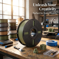 Polymer enhanced 1.75mm Matte Finish for High Speed Printer, BambuLab Compatible Spool 1kg, Rapid Prototyping Material for Makers