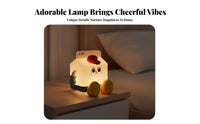 Rechargeable Milk Carton Night Light Dual Use Milk Box LED Lamp Printed Face Cartoon Night Light Cute Design