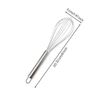 Balloon Whisk Versatile Manual Whisk Egg Beater Compact Utensil Lightweight for Bakers, Baking, Kitchen