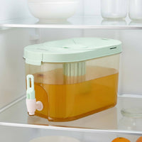 Cold Water Kettle with Tap Temperature Resistant Beverage Dispenser with Spigot Refrigerator Drink Dispenser Portable