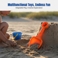 Kids Beach Sand Shovel Set, Watering Can, Sand Sieve, Small Size, Bath and Water Play, Random Color