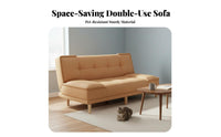 Cat Scratch Resistant Foldable Sofa Bed Space Saving Futon Sofa Bed Multi-Purpose-Use 2-Seater Convertible Futon Easy Assembly for Pet Owners, Apartment Dwellers, Young Adults, Small Areas, Bedroom, Home Office